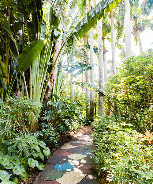 Sunken Gardens Pathway with greenery